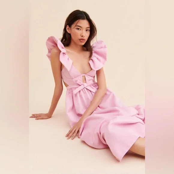 NEW For Love And Lemons Miriam Dress - Picture 3 of 16